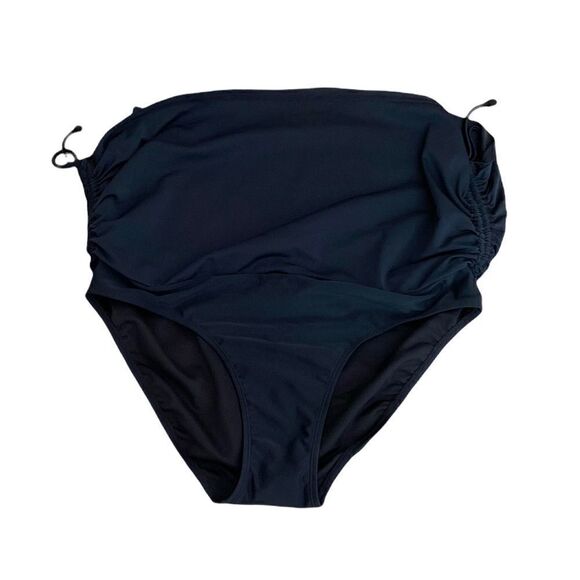 NWT Old Navy Small Swim Skirt Black Ruched Gathered Size XL - Picture 3 of 3